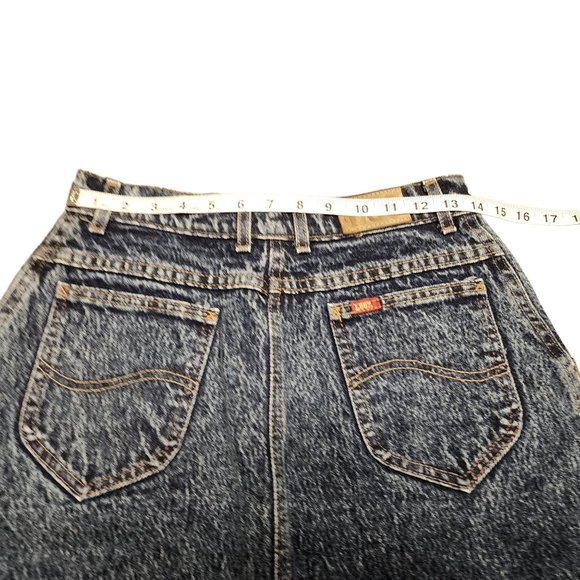 Vintage Lee Acid Washed Denim‎ Skirt - Size 11 - Made in the U.S.A - Picture 6 of 11